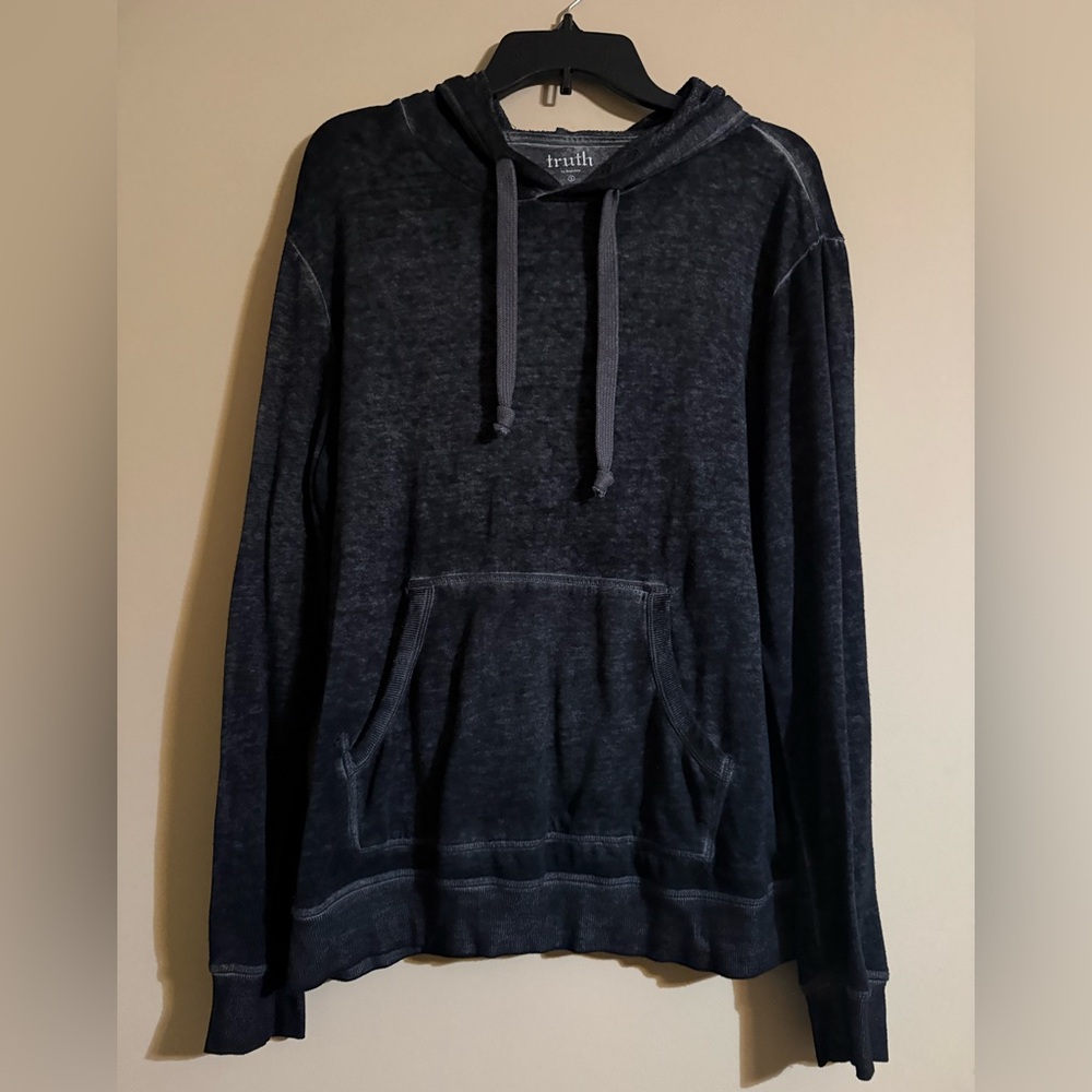 Men's Truth by Republic Small Charcoal Black Heathered Hoodie